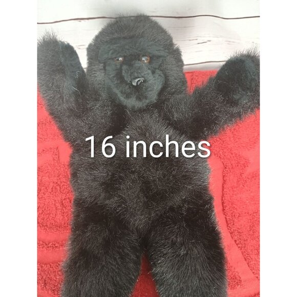 Vintage Country Critters Inc. 16" Black Gorilla Plush Puppet Stuffed Animal - Picture 6 of 7